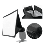combo mini softbox 20x30cm y difusor de flash