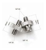 KIT ADAPTADORES TORNILLO FOTOGRAFIA 1/4-3/8 Y 1/4-1/4 TRÍPODE DSLR, TU SET DE CONEXIÓN INDISPENSABLE - Imagen 9