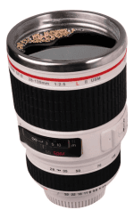 TASA MUG FORMA DE LENTE CANON 28-135MM IMPRESCINDIBLE ¡DISFRUTA TU CAFÉ CON ESTILO FOTOGRÁFICO! - Imagen 2
