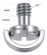 TORNILLO 1/4 CAMARA PARA TRÍPODE MONOPOD PLACA - PACK X5 UNID, TU REPUESTO ESENCIAL - Imagen 9