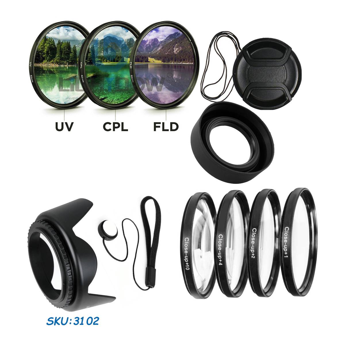 KIT FILTROS MACRO 52MM