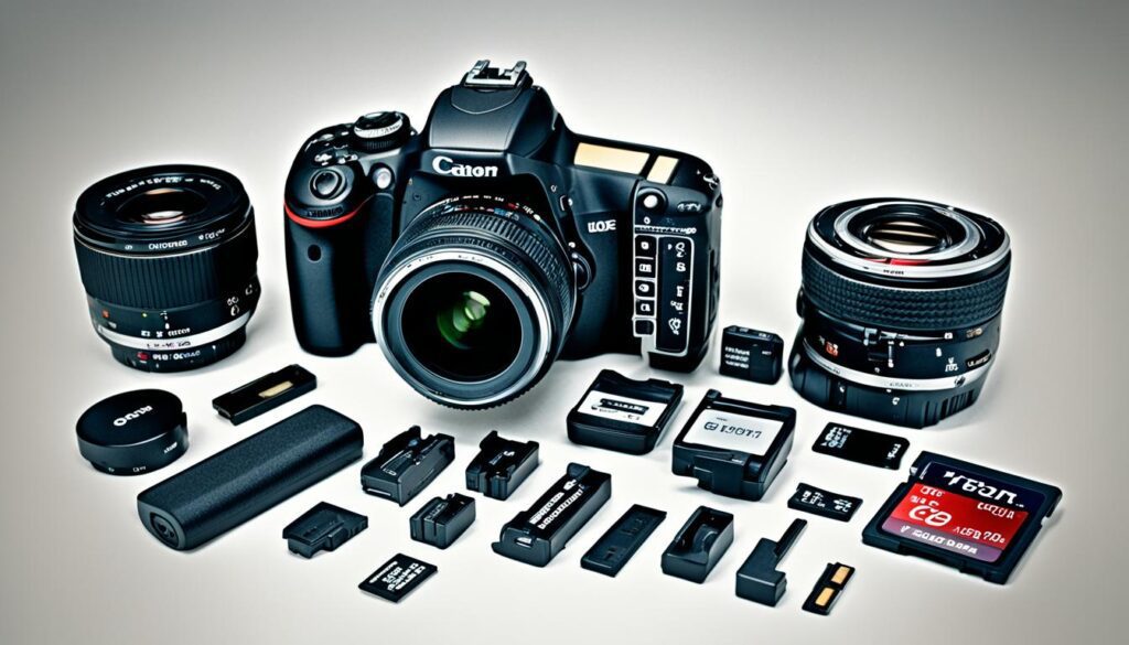 partes de una cámara DSLR