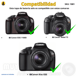 Tapa Datos Para Cámara Canon Eos 1100d