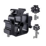 Adaptador rótula triple zapata para flash