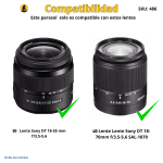 PARASOL SONY SH1085: ¡PROTECCIÓN Y CALIDAD PARA TUS FOTOS PROFESIONALES! - Imagen 3