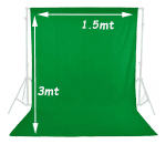 TELÓN DE TELA 3 M X 3 M PARA ESTUDIO FOTOGRÁFICO PROFESIONAL PARA TUS SESIONES! - Imagen 4