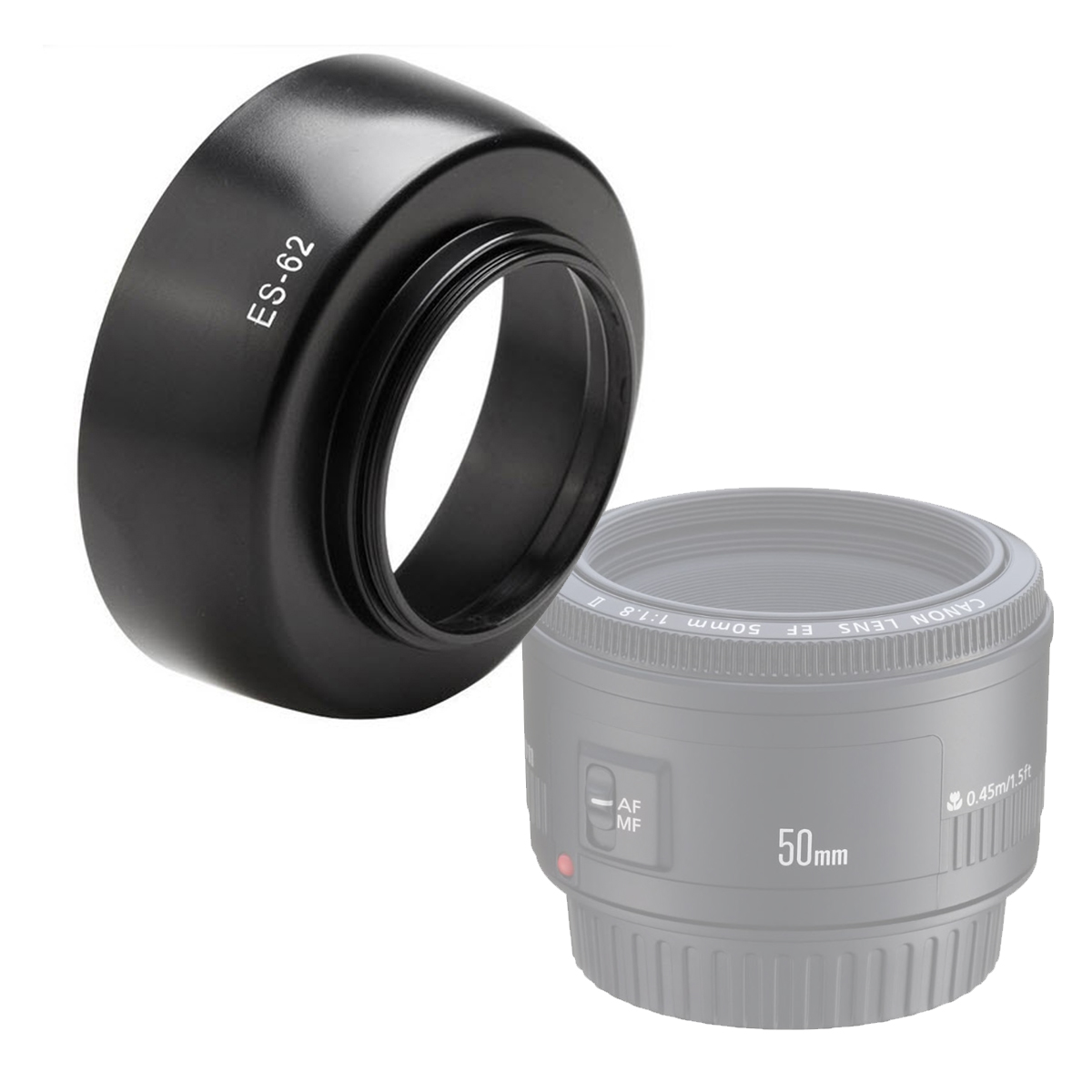 Paraluce ES-62 Per Obiettivo Canon EF 50mm F/1.8 II - Foto Fenice
