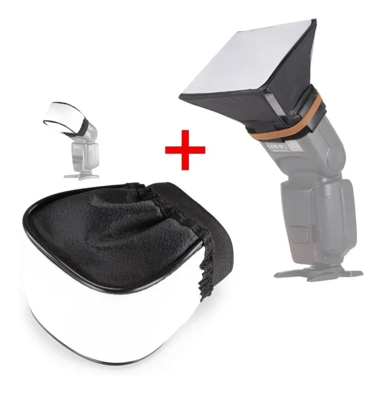 combo difusores de flash speedlite universal