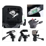TRÍPODE WEIFENG WF-6663A CABEZA FLUIDA PROFESIONAL ¡VIDEO SIN TEMBLORES! - Imagen 10