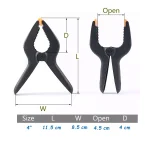 COMBO 4 PINZAS PARA FONDOS FOTOGRÁFICOS INDISPENSABLE DE ESTUDIO - Imagen 10