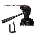 COMBO TRÍPODE WT-3540 Y SOPORTE CELULAR PROFESIONAL 158CM - Imagen 12