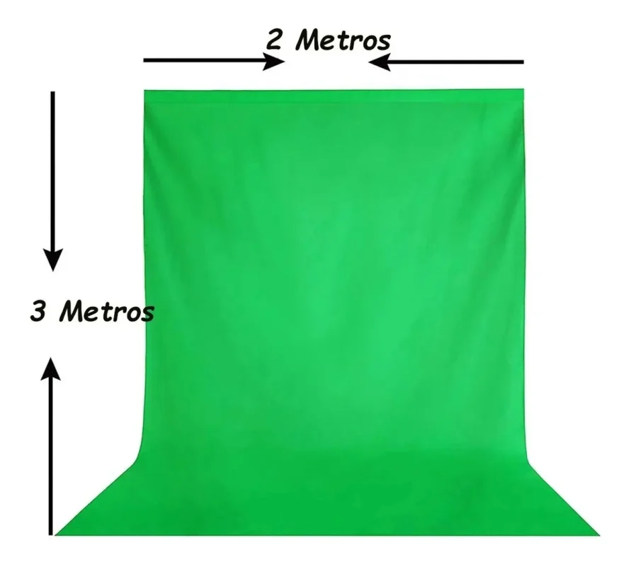 FONDO VERDE CHROMA KEY 2X3 METROS, CREA VIDEOS Y FOTOS ASOMBROSOS Fondo Verde Chroma