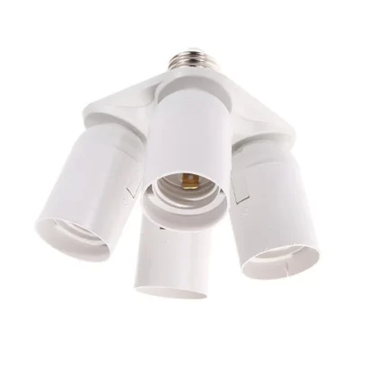 Multi Socket E27 soporte adaptador para iluminación