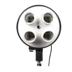 SOCKET 4 BOMBILLOS: ADAPTADOR POTENTE PARA LUZ ESTUDIO FOTO - Imagen 3