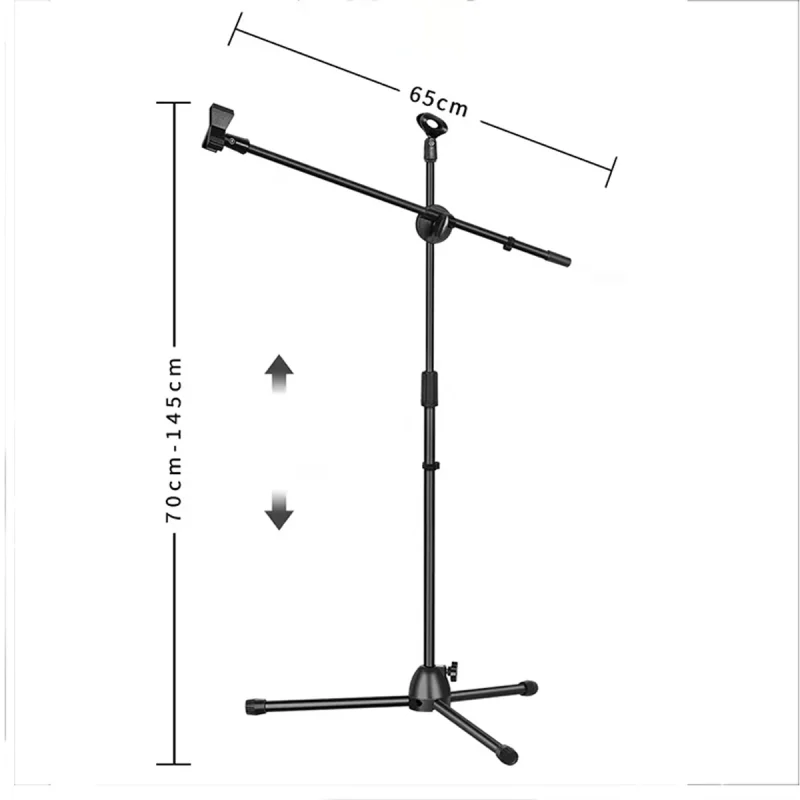 SOPORTE MICRÓFONO BOOM: BASE INDISPENSABLE STAND PROFESIONAL ATRIL Soporte Micrófono Boom