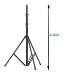 Trípode 2.8m para flash, softbox y luces fotografía y video esencial para estudios profesionales - Imagen 11