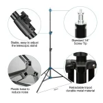Trípode 2.8m para flash, softbox y luces fotografía y video esencial para estudios profesionales - Imagen 10