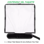 DIFUSOR FLASH REBOTE CURVO: ¡ILUMINACIÓN NATURAL Y PROFESIONAL! - Imagen 4