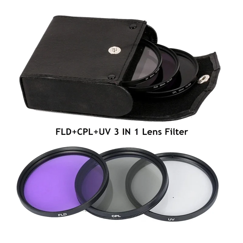 filtros para lentes Ø52mm UV CPL FLD