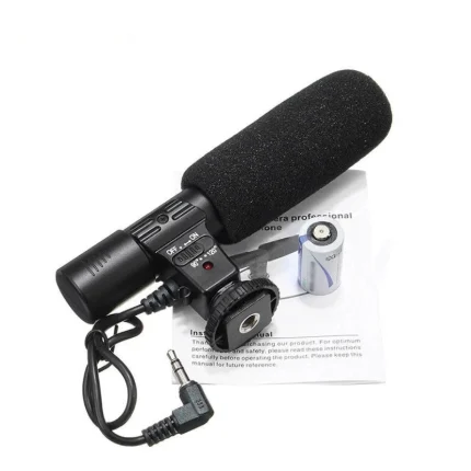 microfono para camara dslr con soporte