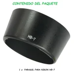 PARASOL NIKON HB-7: ¡PROTECCIÓN PROFESIONAL PARA TU LENTE 80-200MM! - Imagen 6