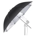 SOMBRILLA PARA FLASH COLOR PLATA 83CM – ¡ILUMINACIÓN UNIFORME Y PROFESIONAL - Imagen 4